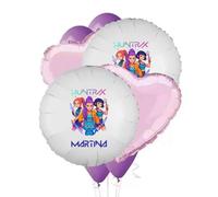 Bouquet palloncini n.9 personalizzabile fai da te a tema Kpop cacciatrici di demoni personalizzabile fai da te da realizzare a casa kit festa tavolo torta allestimento buffet con nome