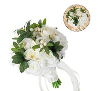 Bouquet palmare fiori seta fatti a mano simulazione decorazione matrimonio 19x30