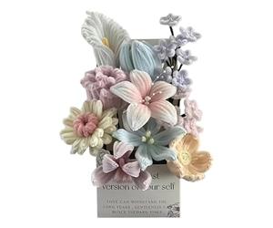 Bouquet Piper, Texture Morbida E Finitura Realistica, 20 Cm, Kit Mol-le Artigianale, Fiori Di Talpa, Decorazioni Floreali Fatte A Mano, Per Viaggi A Casa Notturni Post Doccia Cura Della Sensib