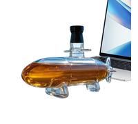 BOURBON DECACTER - Submarino di bottiglia di vino a forma di sottomarino - Decanter whisky a forma di perdite di perdite per la casa.