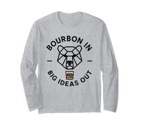 Bourbon in Big Ideas out Whisky Lover Spirit Maglia a Manica
