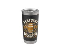 Bourbon Whiskey Drinker Tasting Distillery Bar Lover Men Bicchiere termico in acciaio inox doppia parete