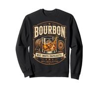 Bourbon Whiskey Drinker Tasting Distillery Bar Lover Men Felpa