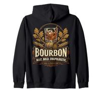 Bourbon Whiskey Drinker Tasting Distillery Bar Lover Men Felpa con Cappuccio
