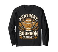 Bourbon Whiskey Drinker Tasting Distillery Bar Lover Men Maglia a Manica