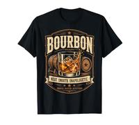 Bourbon Whiskey Drinker Tasting Distillery Bar Lover Men Maglietta