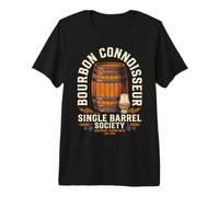Bourbon Whiskey Drinker Tasting Distillery Bar Lover Men Maglietta Premium