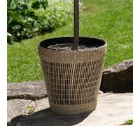 BOURGH Cesto Piante Mandela, Diametro 25CM, Bambù e Natural Seagrass