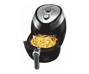 BOURGINI Comfort 2 5 L 1300 W Nero FRIGGITRICE, capacità 0,8 kg, Max potenza 1300 W, da 80 °C a 200 °C, Nero