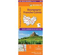 BOURGOGNE-FRANCHE-COMTE, France - Michelin Maxi Regional Map 602