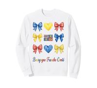 Bourgogne Franche Comté Coquette Bow Girls Felpa