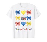 Bourgogne Franche Comté Coquette Bow Girls Maglietta