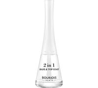 Bourjois 2 in 1 smalto per unghie 1 secondo 01 base e top coat, 9 ml