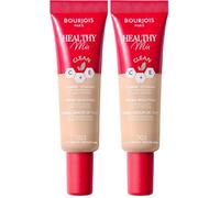Bourjois BB Cream Healthy Mix, Crema Idratante Colorata Uniformante a Lunga Durata, con Vitamine C & E di Origine Naturale, Light Medium 003 (Confezione da 2)