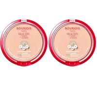 Bourjois Healthy Mix Clean Cipria Compatta - Formula Clean & Vegana - Con Vitamina C, E e B5-03 Rose Beige, 11g (Confezione da 2)