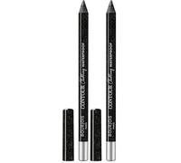 Bourjois Paris Contour Clubbing Matita Occhi Waterproof, Texture Scorrevole e Morbida, Formula con Oli di Jojoba, No. 55 Ultra Black Glitter, 1.2g (Confezione da 2)