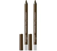 Bourjois Paris Contour Clubbing Matita Occhi Waterproof, Texture Scorrevole e Morbida, Formula con Oli di Jojoba, No. 71 All The Way Brown, 1.2g (Confezione da 2)