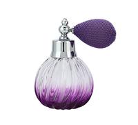 Bouteille de parfum en verre da 90 ml, flac pu érisateur de parfum vide ricaricabile in verre, stile rétro à la mode, en alliage de zinc, atomizzatore di profumo per la maison