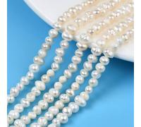 Boutigem - 140 pezzi di perle di acqua dolce coltivate in modo naturale, a forma di patata, colore conchiglia, perline per la creazione di gioielli e artigianato fai-da-te