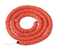 Boutigem Perline Heishi in argilla da 8 mm, 380-400 pezzi, fatte a mano, distanziatori per la realizzazione di braccialetti e collane, corallo chiaro