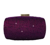 Boutique De FGG Borse da Sera per Donne Pochette e Clutch di Cristallo Borse da Sposa con Strass Minaudiere in Diamanti, Piccolo, Viola