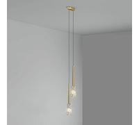 Boutique Decorat Light Kitchen Island Crystal Glass Ceiling Hanging Lights Brass Cluster Lamp Minimalist Long Line Pendant Chandelier for Bedroom Living Room Dining Ro