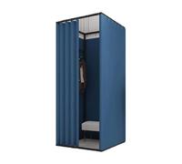 Boutique di abbigliamento portatile con tenda ombreggiante e collegamento Electl Spogliatoio in metallo 100x100x200cm Pop Up Fashion Store Soluzione versatile per esposizione