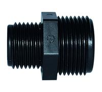 Boutt 2166488 19MP - Nipplo di riduzione in polipropilene, maschio 20 x 27-15 x 21, colore: Nero