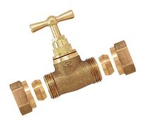 Boutté 2141355 DMB12 - Rubinetto d'arresto con snodo bicono, tubo ø 12, Oro (Or)