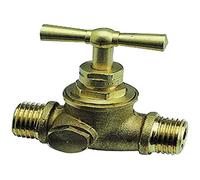 Boutté 2141386 DMP15 - Rubinetto d'arresto a spurgo, maschio, 15 x 21, Oro (Or)