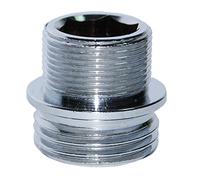 Boutté M1518C - Raccordo per beccuccio per rubinetto, 15 x 21 - 18 x 100, colore: Argento