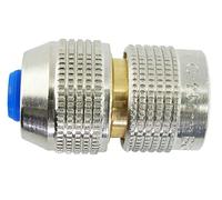 Boutté RA15N - Raccordo automatico nichelato, 6 sfere per tubo Ø15, colore: Argento
