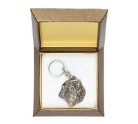 Bouvier des Flandres - Ciondolo argentato con cane in una scatola decorativa, de