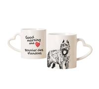 Bouvier des Flandres tazza con cane buongiorno cuore Art-Dog