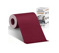 BOUYEER Pelle Adesiva per Riparazioni, 40x210 CM ecopelle toppe adesive per tessuti, Set Riparazione Ecologico & Senza Odori per Mobili/Divano/Sedili Auto/Borse/Restauro, Vino rosso
