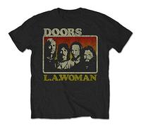 BOVANO The Doors T Shirt LA Woman Mens Unisex Black Tee T Shirt Size S