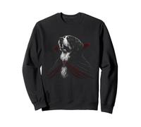 Bovaro del Bernese Amante Halloween Spettrale Gotico Vampiro Felpa