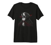 Bovaro del Bernese Amante Halloween Spettrale Gotico Vampiro Maglietta Premium