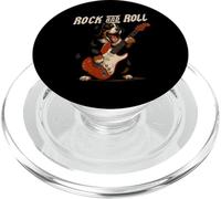 Bovaro del Bernese che suona la chitarra Rock and Roll Amante dei cani PopSockets PopGrip per MagSafe
