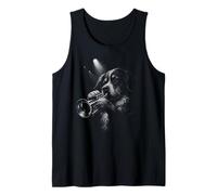 Bovaro del Bernese che suona la tromba Jazz Music Dog Lover Canotta