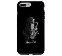 Bovaro del Bernese che suona sassofono musica jazz amante dei cani Custodia per iPhone 7 Plus/8 Plus