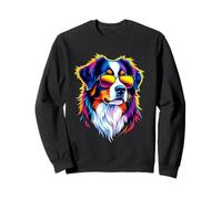 Bovaro del Bernese con Occhiali da Sole Pop Art Felpa