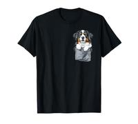 Bovaro del Bernese In Una Tasca Divertente Bovaro del Bernese Maglietta