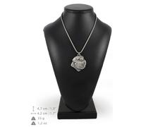 Bovaro delle Fiandre - collana con un cane su una catena d'argento Art Dog IT
