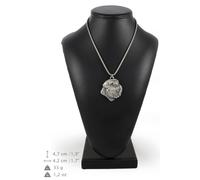 Bovaro delle Fiandre - collana con un cane su una corda d'argento Art Dog IT