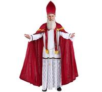 Boveco Costume di Babbo Natale da uomo, per adulti, 5 pezzi, per Natale, L