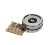 Boveda CVAULT XSmall Twist | Contenitore per indurimento e conservazione, inodore, ermetico e resistente alla luce, acciaio inossidabile di qualità alimentare, incluso 62% RH