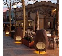 Bover Amphora 01 lampada da terrazza, rattan brown Bover