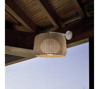Bover Applique da esterni LED Fora A, bianco naturale/beige, Ø 50 cm Bover