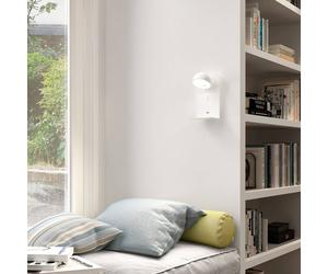 Bover Beddy A/02 applique LED bianca con porta USB Bover